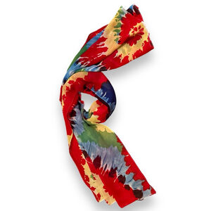 Tie Dye Scarf Primary Colors